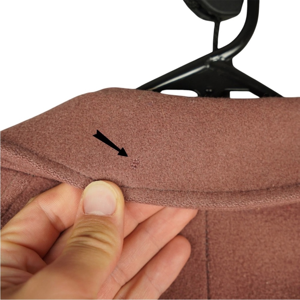 Vintage Barneys New York By American Craftsmen Pure Wool Overcoat Mens 36 Pink - Picture 11 of 15